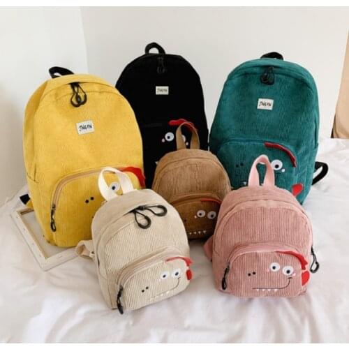Kid Backpack Cute 3D Cartoon Dinosaur Anti-lost Printed Kindergarten orthopedic School Bag for Girl Boy Children