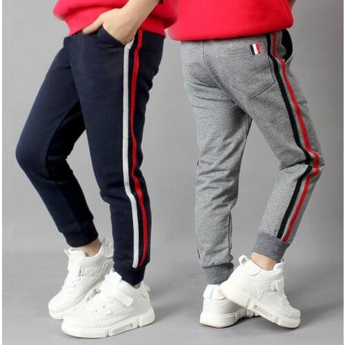 DIIMUU 5-13 Years Boy Pants Korean Style Fashion Spring Autumn Cotton Sport Pants Kids Long Trousers Children Leisure Trousers