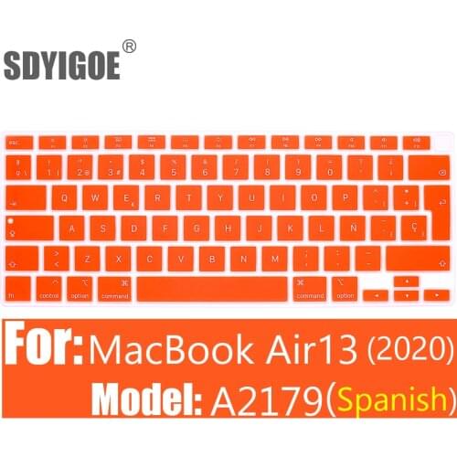 For Apple Air13 2020 Laptop Keyboard Cover Color silicone Keyboard skin For Macbook Air13 A2179 Protective film keyboard case