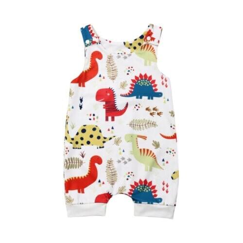 Newborn Baby Boy Girl Romper Sleeveless Jumpsuit Outfits Sunsuit Summer Clothes