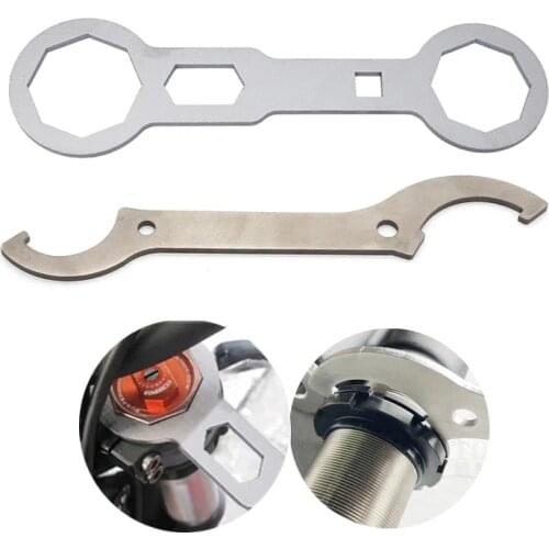 Before And After The Motorcycle Fork Suspension Shock Stainless Steel Hook Spanner Tool For Yamaha CRF KXF YZF Motocross