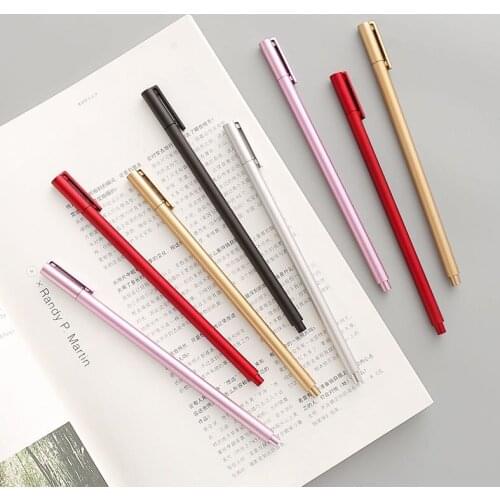 Simulation Metal Plastic Gel Pen Test Special 0.5mm Signature Pen Students Learn To Write Water-based Pen Stationery