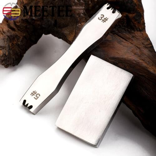 Meetee 1set 3# 5# Steel Alloy Zipper Tooth Removal Tool Code Loading Zip ToothRemoval Pliers DIY Manual Leather Tools Accessory