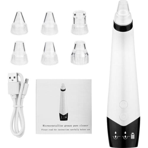 Face Skin Care Tool Strong Suction Blackhead Remover Vacuum Acne Facial LED Screen Skin Care Device Face Lift Beauty Machine F35