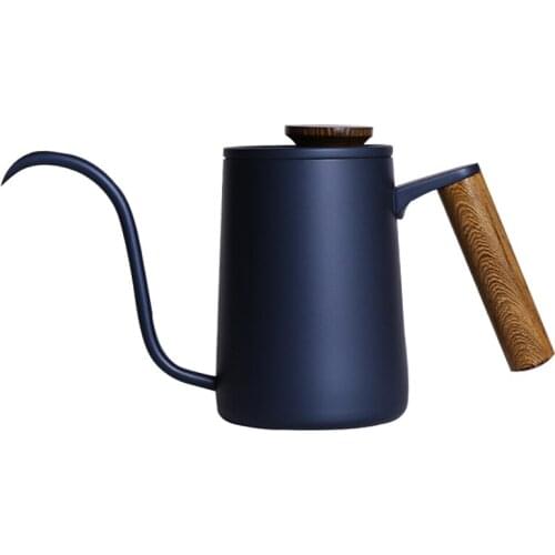600ml Cafeteira Expresso Drip Kettle Stainless Steel Handle Drip Coffee Pot Long Gooseneck Spout Drip Kettle Coffee Tea Pot