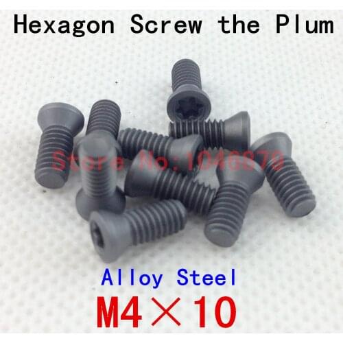 M4*10 Hexagonal screws, CNC screws, socket head cap screws, high strength, high hardness within a plum.M4*10
