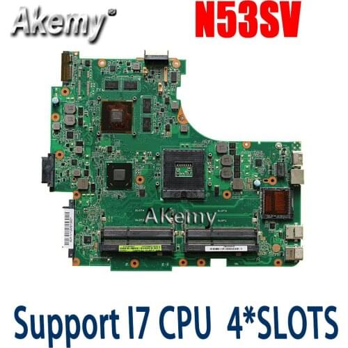 Amazoon N53SV Laptop motherboard For Asus N53SV N53SN N53SM N53S N53 Test original mainboard GT540M-1GB