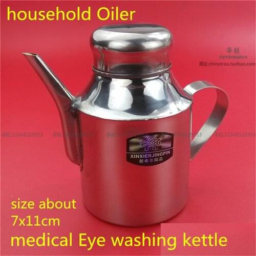 Medical wash Eye washing kettle stainless steel household Oiler pot oil pot&Flavoring pot &eye pot 5 ounce 146 ml Eye punching
