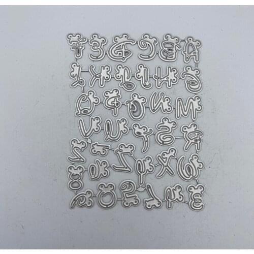 Metal Cutting Dies Letters and numbers Stencils for DIY Scrapbooking/photo Album stamps Decorative Embossing DIY Paper