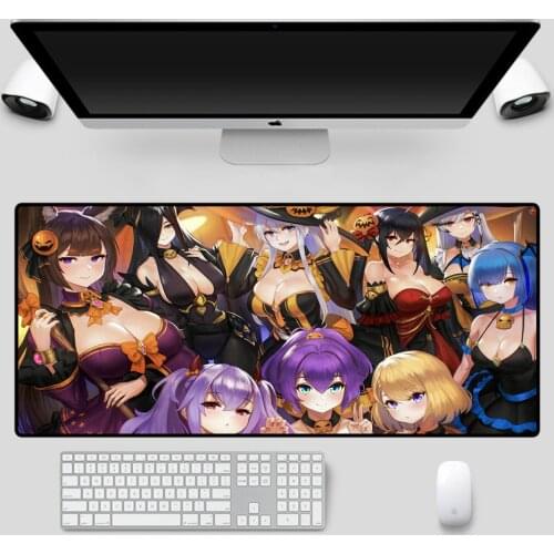 Meiruige Kawaii Mousepad Cute Little Sisters Computer Notebook Office Keyboard Game Accessories Large Mouse Pad Desk Mat