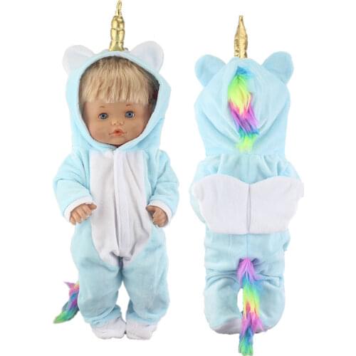 2020 New Plush suit For 42 cm Nenuco Doll 17 Inches Baby Doll Clothes