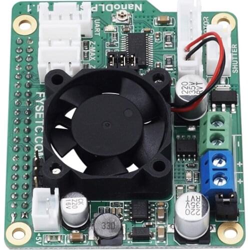 Nanno DLP Shield V1.1 Raspberry Pi 3B Expansion Board 12V cooling fan DRV8825 Controled MOS For NanoDLP Light-cured 3D Printers