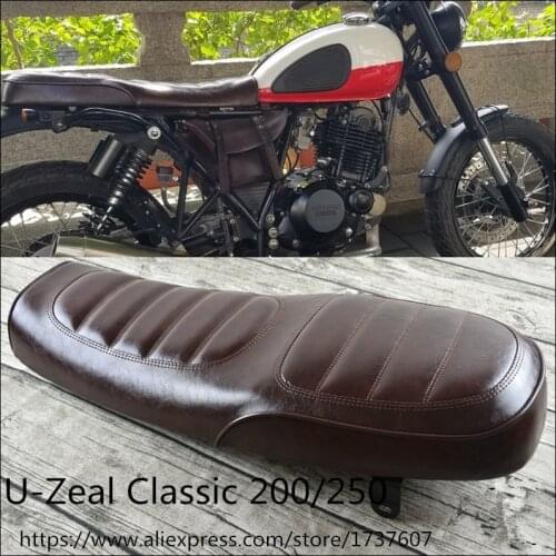U200.250 Motorcycle Seat Cushions brown Vintage motorcycle saddle for U 200.250 Motorcycle frame accessories