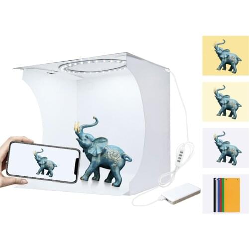 Portable Led Ring Light Photo Product Photography Lighting Box Tent Studio Shoot Lights Luces Led Jewelry Box Table Top Backdrop