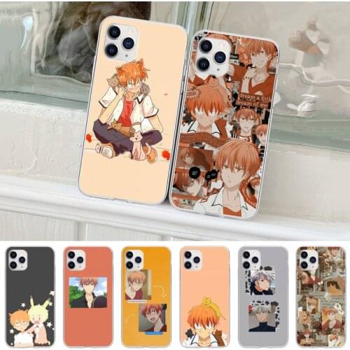 Fruits Basket Kyo Sohma Transparent Mobile Phone Case For IPhone 12 11 Pro Max 7 8 6 6s Plus 5s Se 2020 Xs X Xr Clear Cover