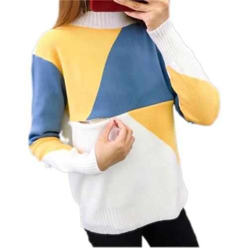 Maternity Breastfeeding pregnant women sweater autumn and winter pregnant women tops T-shirt color matching pregnancy sweater