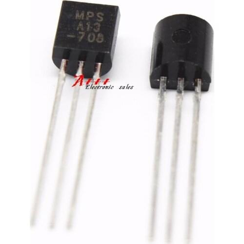 50PCS MPSA13 MPS A13 TO-92 Darlington Transistors 500mA 30V