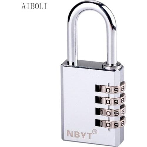 Stainless Steel Lock Beam Waterproof and Rustproof Luggage Gym Locker Big Iron Door Copper Code Lock Padlock