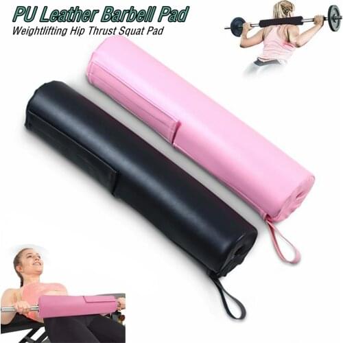 1Pc Barbell Shoulder Pad Weightlifting Neck Protecter PU Leather Fitness Hip Thrust Squat Cushion Shoulder Support Foam Pad