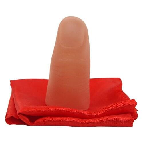 2sets Silk Disappearing,Scarf+Simulation Thumb Magic Props Magic Tricks Stage Illusion Gimmick Props Comedy