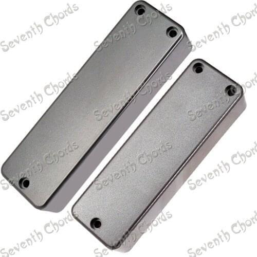 2 Pcs Sealed Closed Type Bass Guitar Pickup Covers/Lid/Shell/Top with 3 Screw Hole / length 100MM &108MM for choose