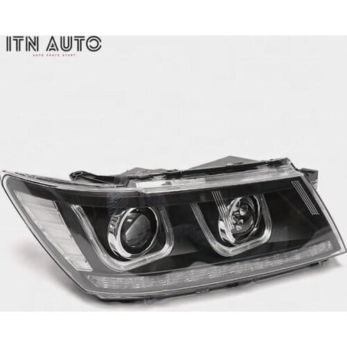 35W H7 LED DRL Turn Signal Bi Xenon Headlamp Assembly For Dordge Journey 2009-2017