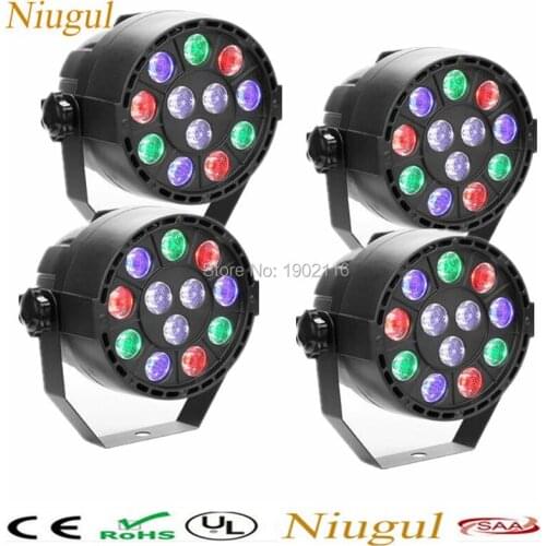 4pcs/lot 12x3W LED Par Light/Pub, Club,Party Lights/RGBW DMX512 Sound Auto Control LED Stage Effect Light/DJ Equipment Par Lamp
