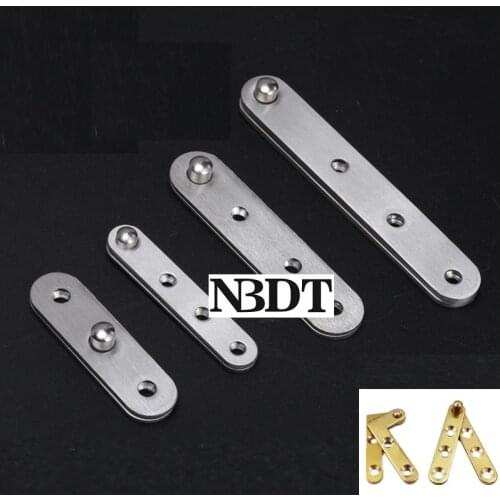 4Pcs/Lot Stainless Steel/Brass 360 Degrees Rotating Hidden Pivot Door Hinge