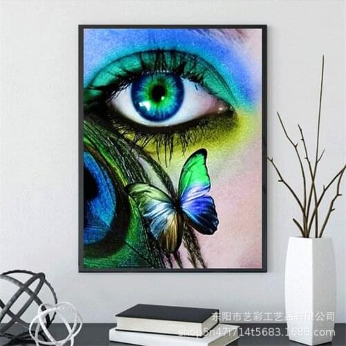 5D DIY Diamond Painting Butterfly Eyes Rhinestones Pictures Diamond Embroidery Sale Landscape Diamond desert