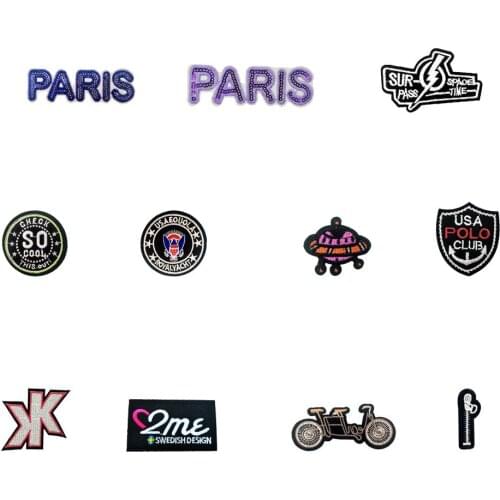 High quality Kids Embroidery Applique Cartoon Iron on Patch Badges Decorate DIY Clothing Sewing Craft Accessories C6707-C6724