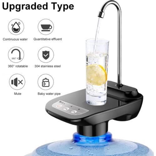 Automatic Electric Water Dispenser Wireless Portable Water Pump Bucket Bottle Dispenser USB Rechargeable Cooling Water Dispenser