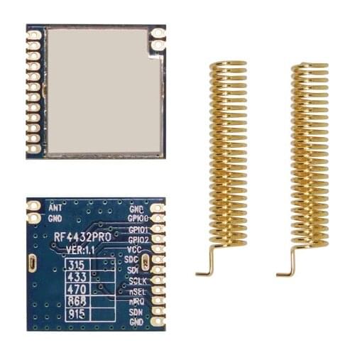 8pcs/lot RF4432PRO - Upgrade version 100mW Si4432 433mhz FSK/GFSK SPI wireless transceiver rf tx/rx module