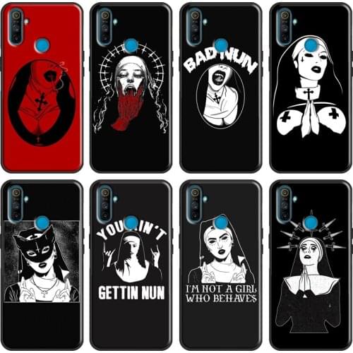 Sister Style Nun Sexy Girl Cover For OPPO Realme C3 C11 C15 XT 5 6 7 X2 X7 Pro GT Case For OnePlus 8 Pro Nord 7T 8T Cover