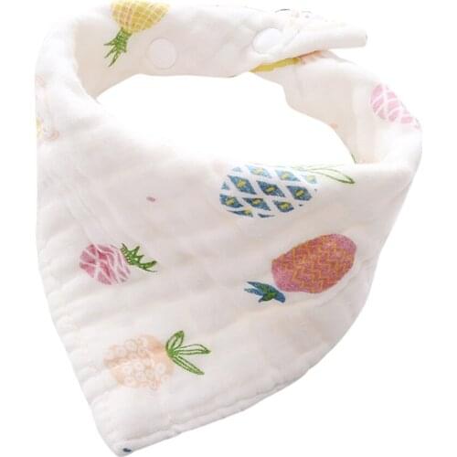 Baby Bibs Bandana Scarf Cotton Cartoon Child Cartoon Printing Bib Babador Dribble Bibs Newborn Slabber Absorbent Cloth Bib
