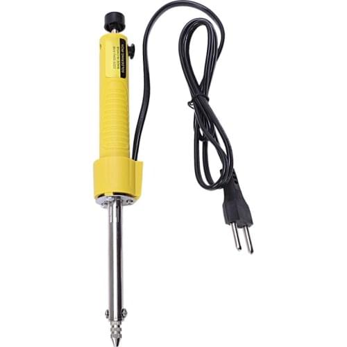 SHGO HOT-Eu Plug Electric Vacuum Solder Sucker Welding Desoldering Pump/Soldering Iron/Removal Solder Iron Pen Welding Repair To