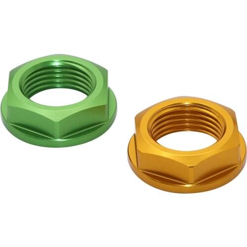 M18XP1.5 Motorcycle Aluminum Front Axle Shaft Lock Screw Bolt Nut For Yamaha YZ450FX Kawasaki KX250F KX250 Suzuki RM-Z450