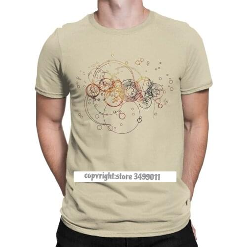 Time Lord Writing Tshirts Mens Cotton Fashion Tee Shirts Mandala Sacred Religious Geometry Tees Clothes