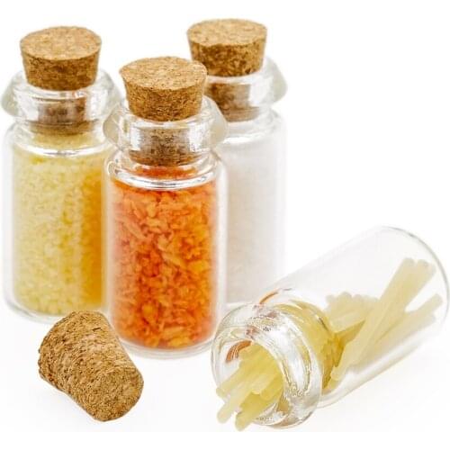 Odoria 1:12 Miniature 4pcs Seasoning Jars Spice Bottles Kitchen Set Dollhouse Accessories Doll House Decoration