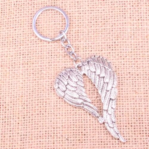 New Arrival angel wings Charm Pendant Keychain Key Ring Chain Accessories Jewelry Making For Gifts
