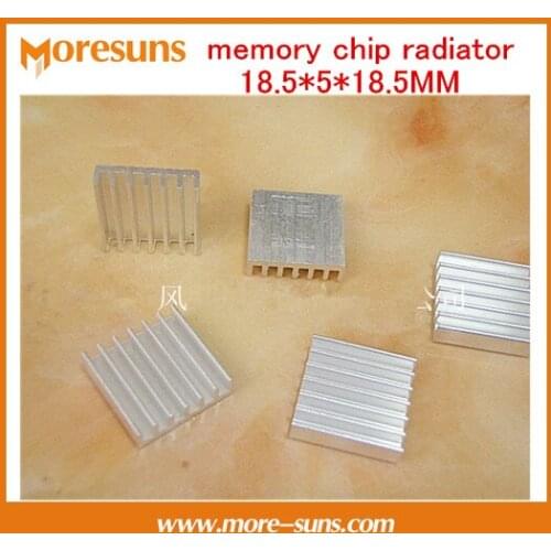 Fast Free ship 20pcs High quality heat sink Pure aluminum radiator memory chip dedicated radiator 18.5*5*18.5MM Heatsink