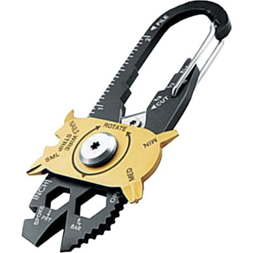 20-in-1 Stainless Steel Wrench Screwdriver EDC Outdoor Keychain Multi-functional Accessories Camping Essential