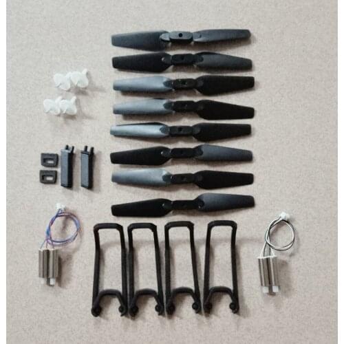 S168 Foldable Propellers blade Props propeller guard motors engine gears landing skid for E58 JY019 O019 rc drone parts