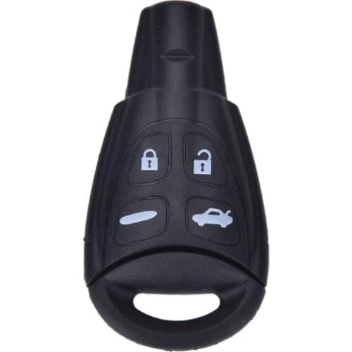 SAAB 93 95 Replacement 4 Button Remote Key Fob Case Cover Shell Pad + Insert