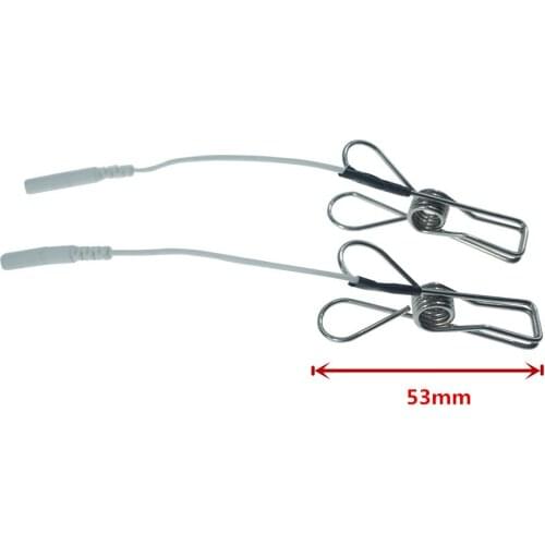 Electro shock sex toys ,3 pairs Nipple Clamps Clips Metal Electric Shock Powerful Electro Breast,Massager Flirting