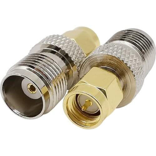 1Pcs SMA Male Plug to TNC Female Jack Antenna Connector RF Coaxial Coax Adapter