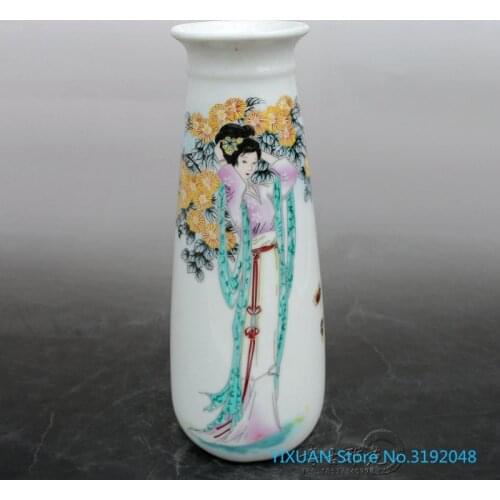 Jarrón de cerámica antiguo de Jingdezhen, decoración de salón, florero de belleza, decoración del hogar, mobiliario artes