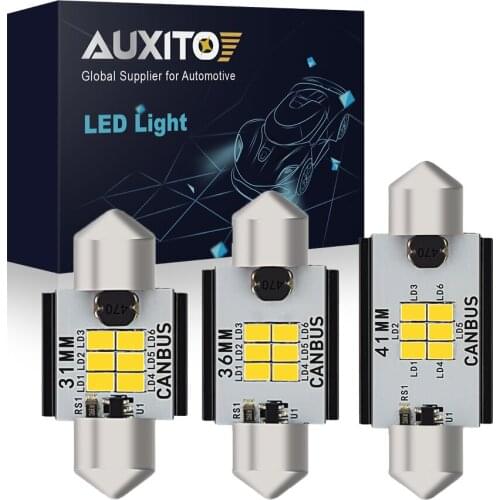 AUXITO C5W Led Canbus Error Free 31mm 41mm 36mm Festoon Led Lights Bulb For BME Auto Number License Plate Light Interor Lamp