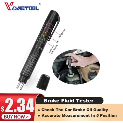 Brake fluid Brake Oil Testing Pen Brake Fluid Tester Check Brake Fluid Liquid LED Display Testing Mositure Car Accessories