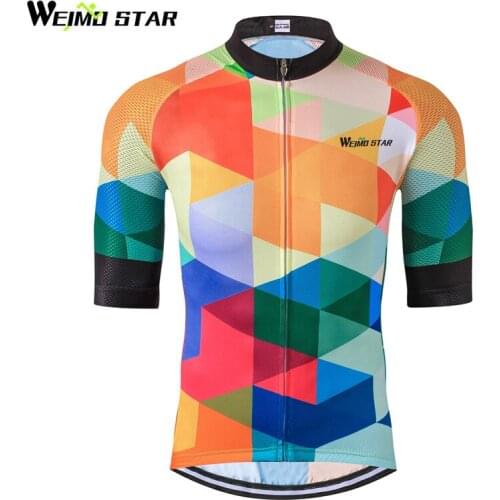 Weimostar 2019 Cycling Jersey Top Breathable Cycling Clothing Summer mtb Bike Jersey Short Maillot Roupa De Ropa Ciclismo Hombre