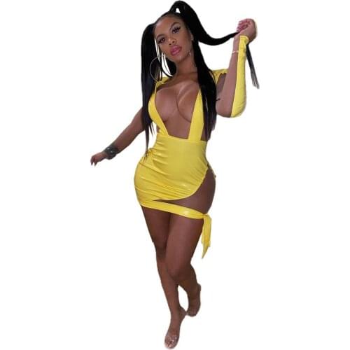 Women Dresses Summer 2021 Runway Designer Mesh Long Sleeve Hollow Out Holiday Party Dress Birthday Outfits Vestidos Wholesale